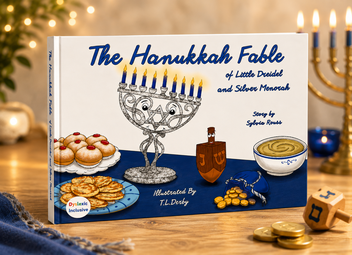 The Hanukkah Fable of Little Dreidel and Silver Menorah
